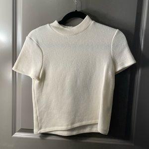 Zara cream sweater shirt sleeve top